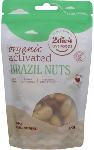 2die4 Live Foods Organic Activated Brazil Nuts 120g