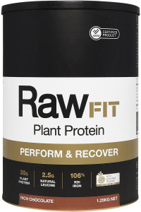 AMAZONIA RAWFIT PLANT PROTEIN Organic Perform & Recover Rich Chocolate 1.25kg