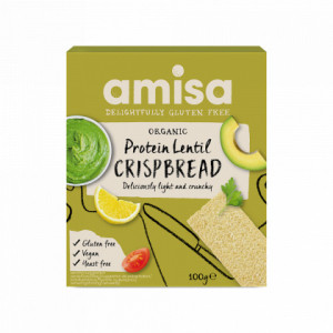 Amisa Lentil Protein Crispbread 100g