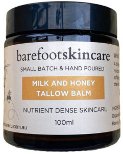 Barefoot Skincare Tallow Balm Milk & Honey 100ml