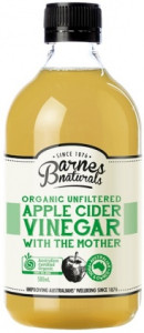 Barnes Naturals Organic Apple Cider Vinegar & The Mother 500ml