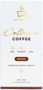 BEFORE YOU SPEAK Collagen Coffee Mocha 6.5g x 30 Pack