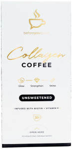 BEFORE YOU SPEAK Collagen Coffee Unsweetened 6.5g x 30 Pack