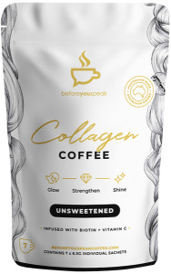 BEFORE YOU SPEAK Collagen Coffee Unsweetened 6.5g x 7 Pack