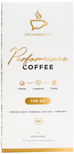 BEFORE YOU SPEAK Performance Coffee The OG 4.5g x 30 Pack