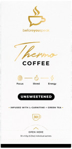 BEFORE YOU SPEAK Thermo Coffee Unsweetened 6.5g x 30 Pack