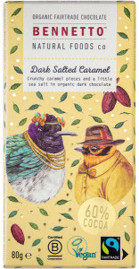 Bennetto Organic Dark Crunchy Caramel 12x80g