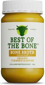 BEST OF THE BONE Bone Broth Beef Concentrate Organic Turmeric & Ginger & Black Pepper 390g