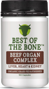 Best of the Bone Organic Beef Organ Capsules 160c