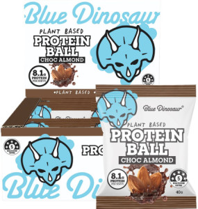 Blue Dinosaur Protein Ball Choc Almond 12x40g