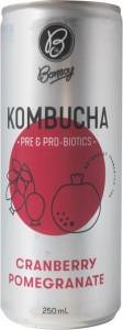 Bonsoy Cranberry Pomegranate Kombucha 12x250ml Cans