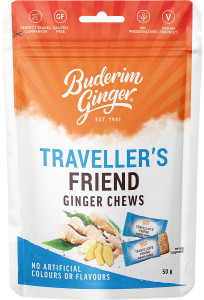 Buderim Ginger Traveller's Friend G/F 50g