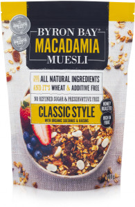 Byron Bay Macadamia Muesli Classic Style 900g