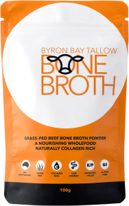 Byron Bay Tallow Grass Fed Beef Bone Broth Powder 100g