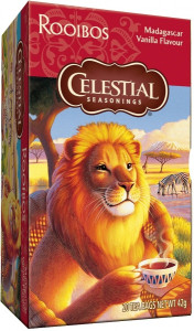 Celestial Seasonings Madagascar Vanilla Rooibos Tea x 20 Tea Bags