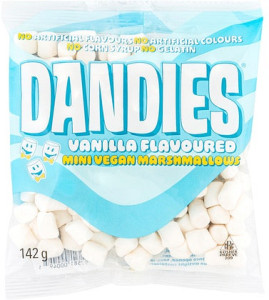 Dandies Vegan Vanilla Marshmallows Mini Size 142g