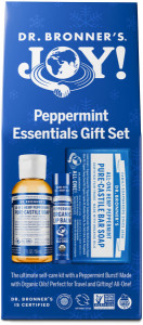 Dr Bronners Joy Peppermint Essentials Gift Pack