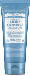 DR. BRONNER'S Organic Shaving Soap Unscented 207ml