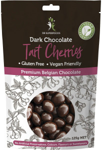 Dr Superfoods Dark Chocolate Tart Cherries 125g