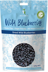 Dr Superfoods Dried Wild Blueberries 125g