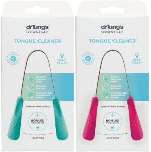 Dr Tung's Tongue Cleaner Stainless Steel (Colour May Vary)
