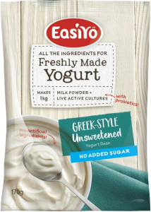 Easiyo Greek Style Unsweetened No Added Sugar Yogurt 170g x 8