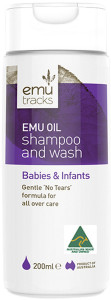 EMU TRACKS Emu Oil Shampoo & Wash For Babies & Infants 200ml