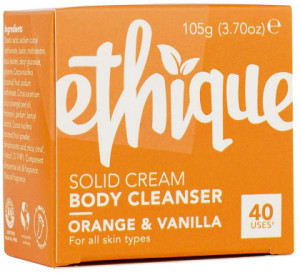 ETHIQUE Body Cleanser Solid Cream Orange and Vanilla (For All Skin Types) 105g