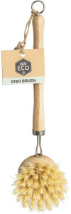 Ever Eco Dish Brush Bamboo Handle, Sisal Bristles