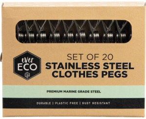 Ever Eco Stainless Steel Clothes Pegs Premium Marine Grade 20pk