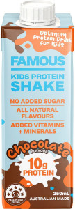 Famous Kids Protein Shake Chocolate 12x250ml