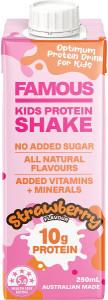 Famous Kids Protein Shake Strawberry 12x250ml