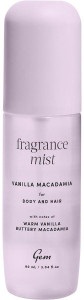 Gem Fragrance Mist For Body & Hair Vanilla Macadamia 90ml