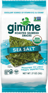 GimMe Roasted Seaweed Snacks Sea Salt