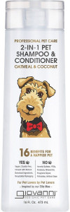 Giovanni 2-in-1 Pet Shampoo & Conditioner Professional Pet Care 473ml