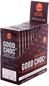 GOOGYS Good Choc+ (Collagen + Egg Protein Chocolate) Dark 100g x 10 Display