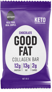 Googys Good Fat Keto Chocolate Collagen Bars  12x45g