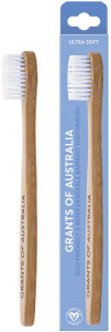 GRANTS OF AUSTRALIA Biodegradable Bamboo Toothbrush Kids Ultra Soft
