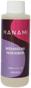 HANAMI Nail Polish Remover Water Based Liquid Unscented 125ml