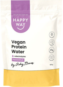 Happy Way Ashy Bines Vegan Protein Water Passionfruit 420g