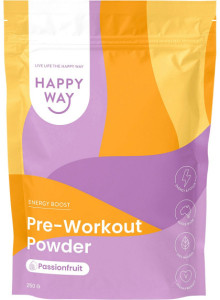 Happy Way Pre-Workout Powder Passionfruit 250g