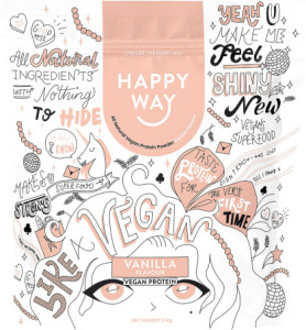 Happy Way Vegan Protein Powder Vanilla 2kg