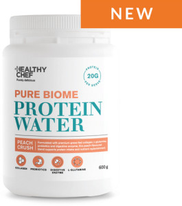 Healthy Chef Protein Water Pure Biome Peach Crush 600g