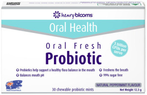 HENRY BLOOMS ORAL HEALTH Oral Fresh Probiotic Chewable Peppermint 30 Pack