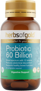 HERBS OF GOLD Probiotic 60 Billion 60c