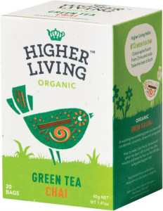 Higher Living Organic Green Tea Chai 20Tea Bags