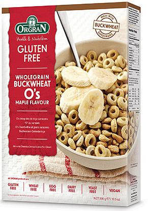 Orgran Gluten Free Cereal O's Buckwheat Maple 300g