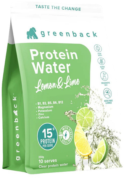 Greenback Protein Water Lemon & Lime 250g