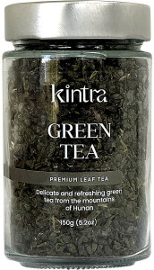 Kintra Foods Loose Leaf Green Tea Glass Jar 150g