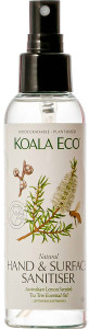 Koala Eco Natural Hand & Surface Sanitiser Lemon Scented TeaTree 125ml